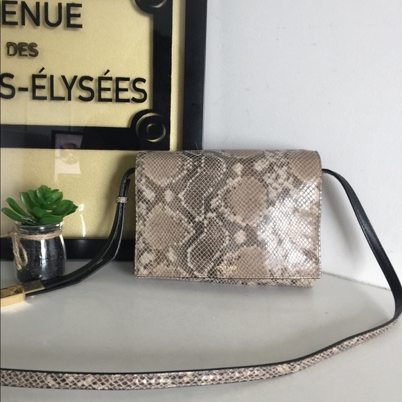 auxiliary Handbags - Auxiliary Python Embossed Leather Bag
